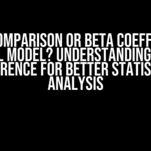 Model Comparison or Beta Coefficient of Full Model? Understanding the Difference for Better Statistical Analysis